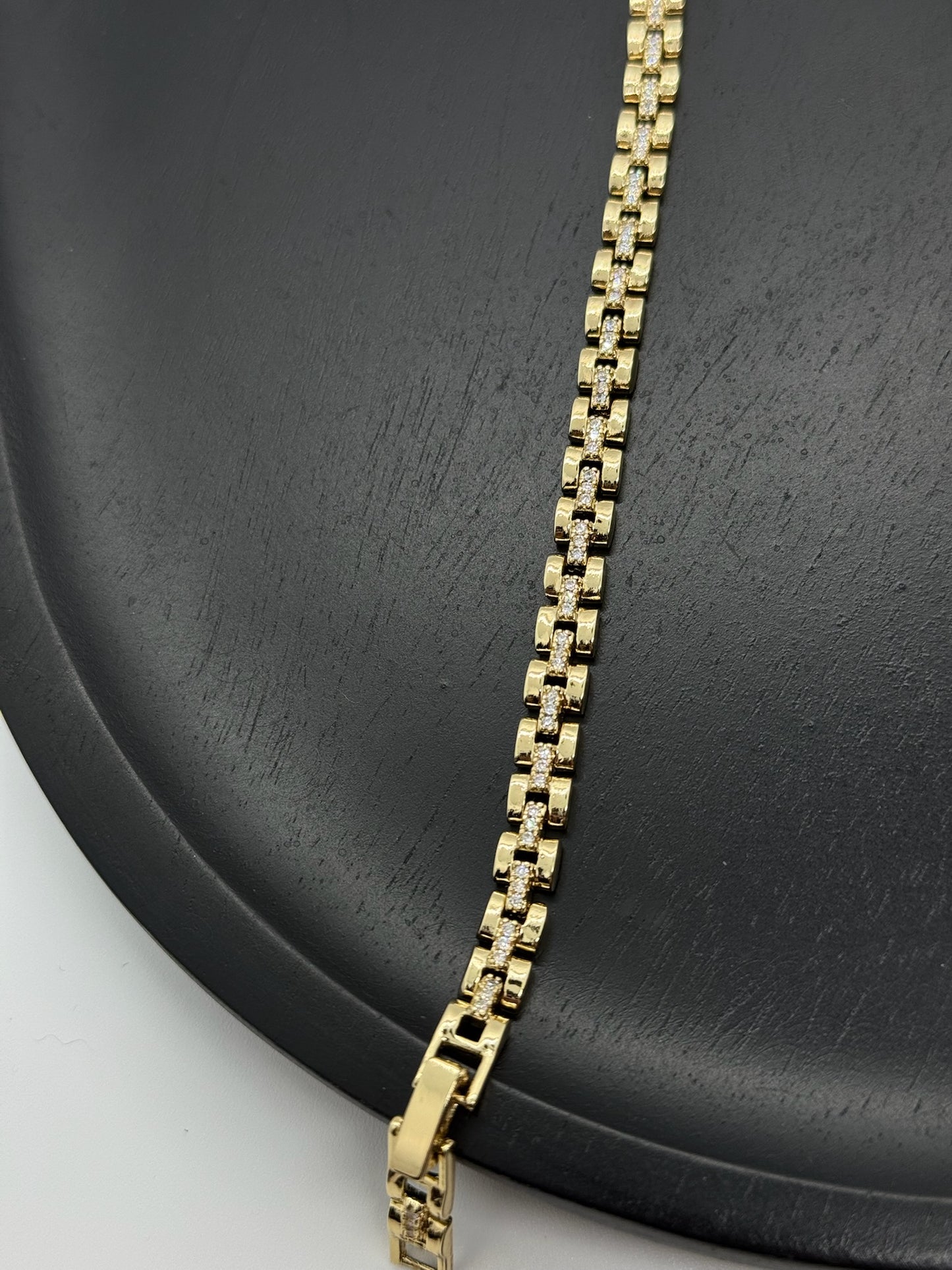 Bold Link Pavé Bracelet