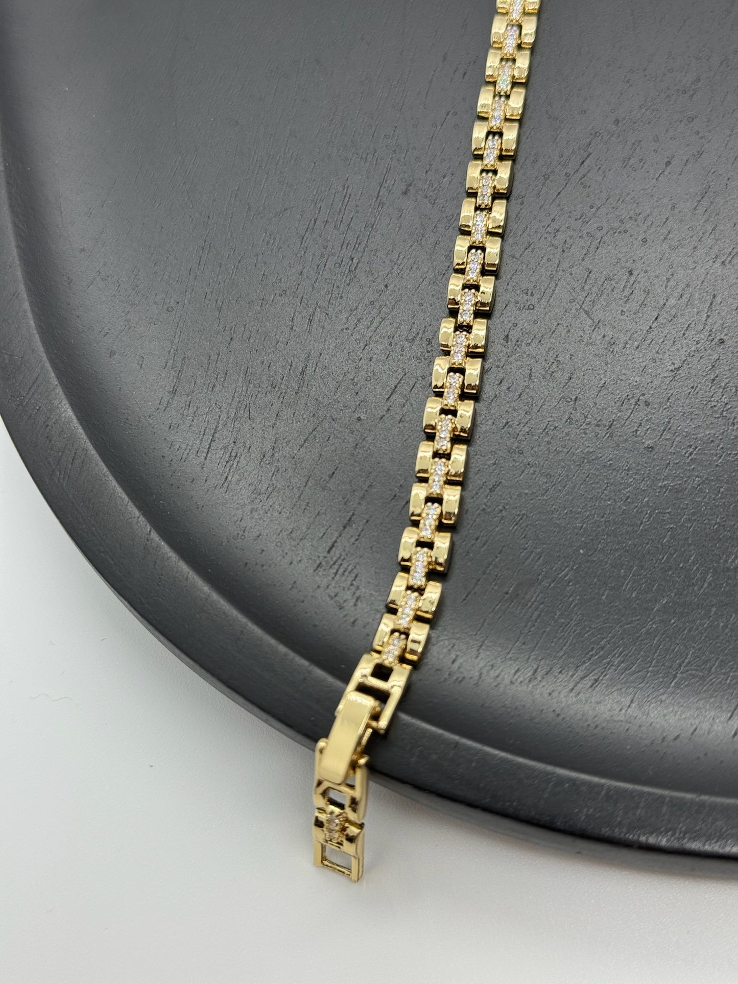 Bold Link Pavé Bracelet