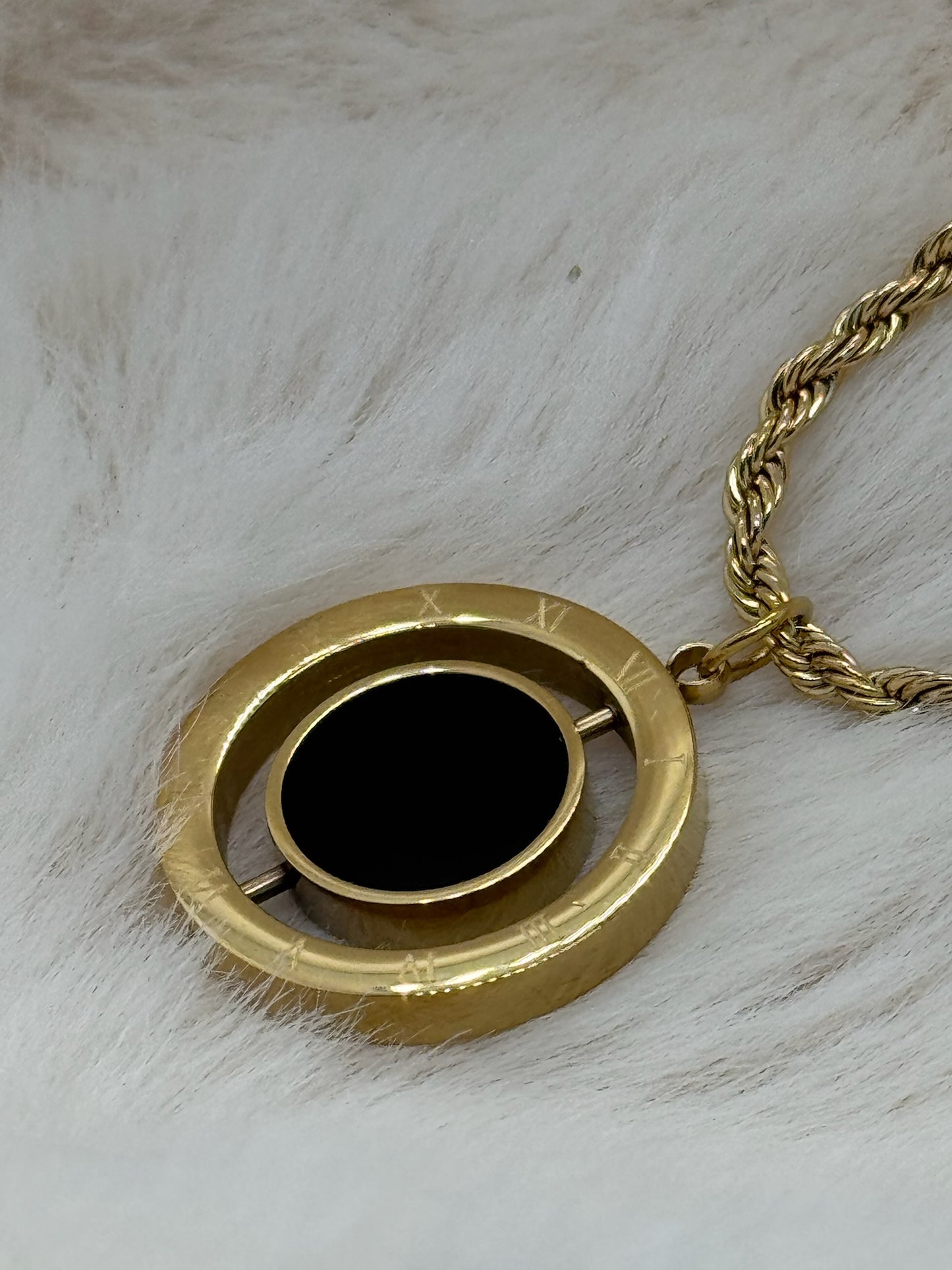Eclipse Dual-Side Pendant Necklace