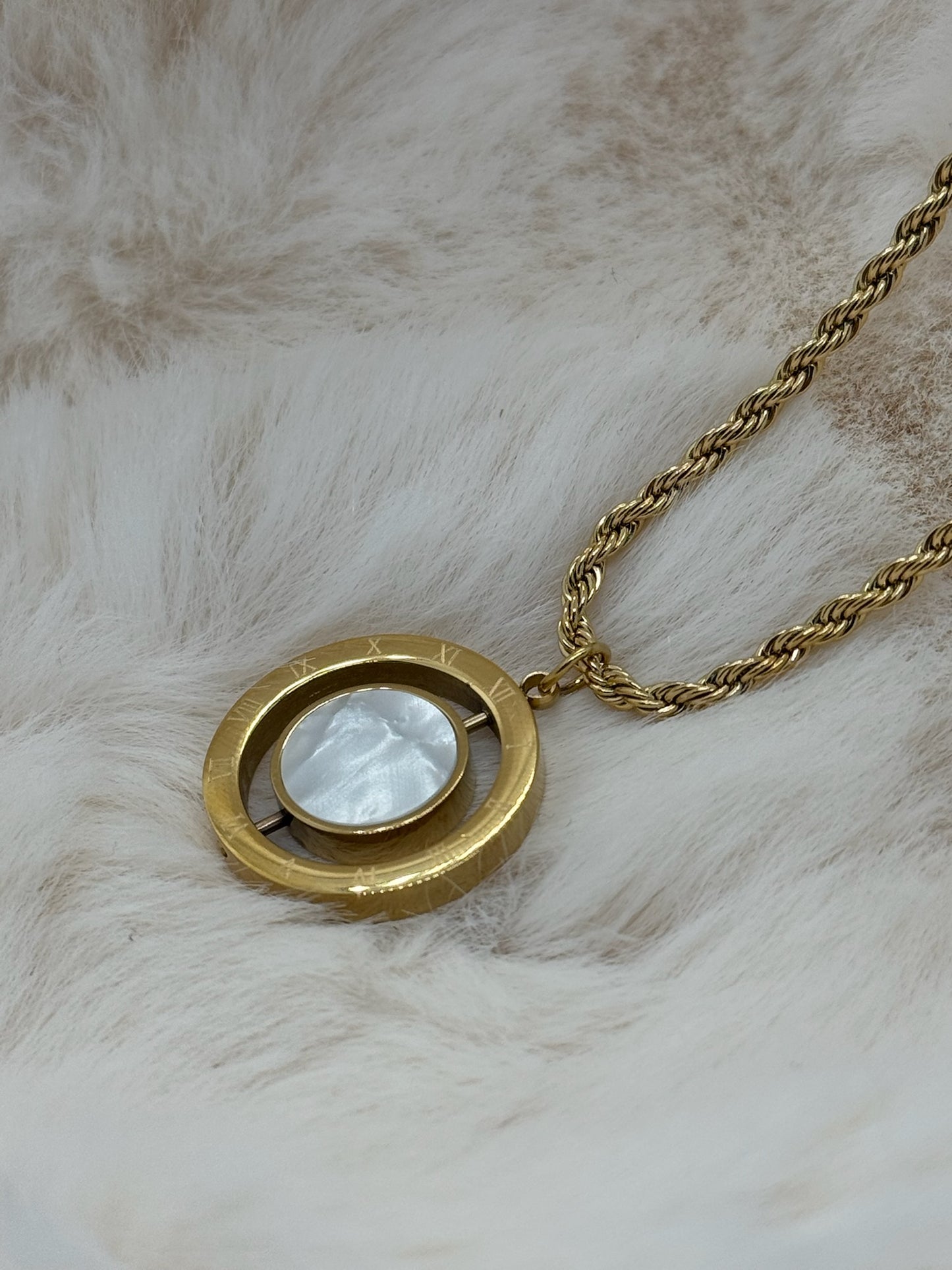 Eclipse Dual-Side Pendant Necklace