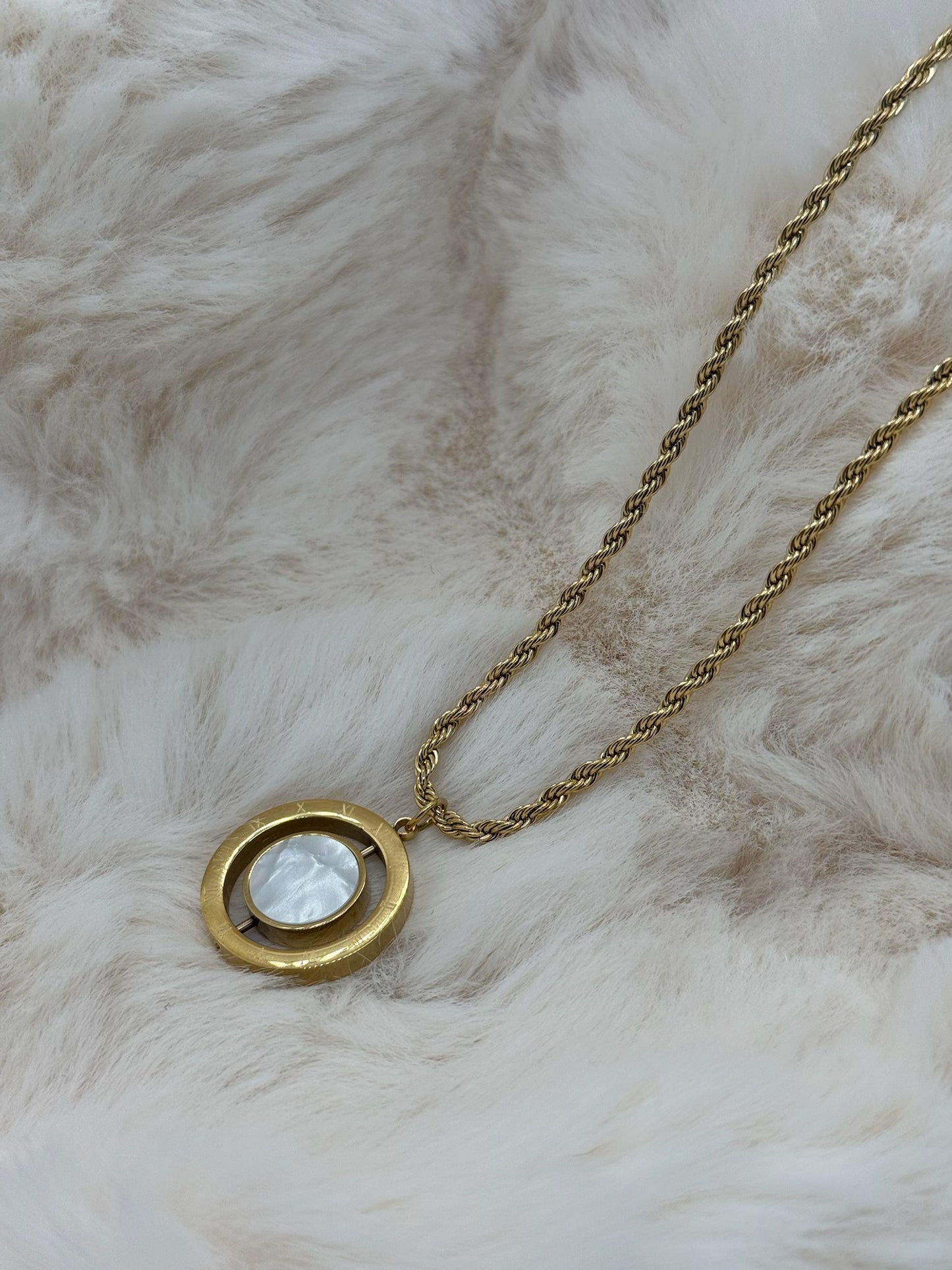 Eclipse Dual-Side Pendant Necklace