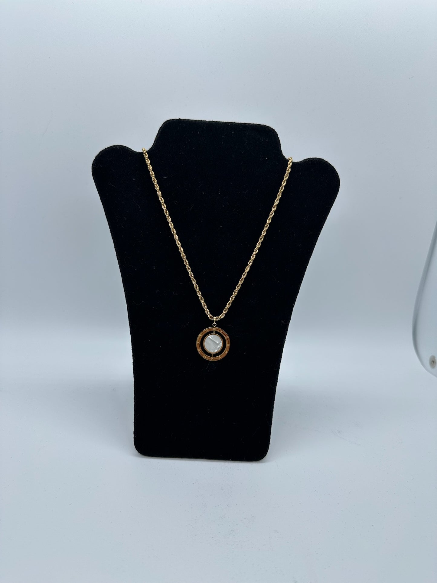 Eclipse Dual-Side Pendant Necklace