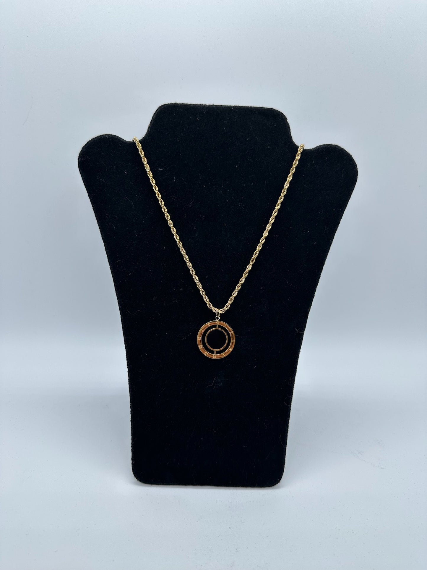 Eclipse Dual-Side Pendant Necklace