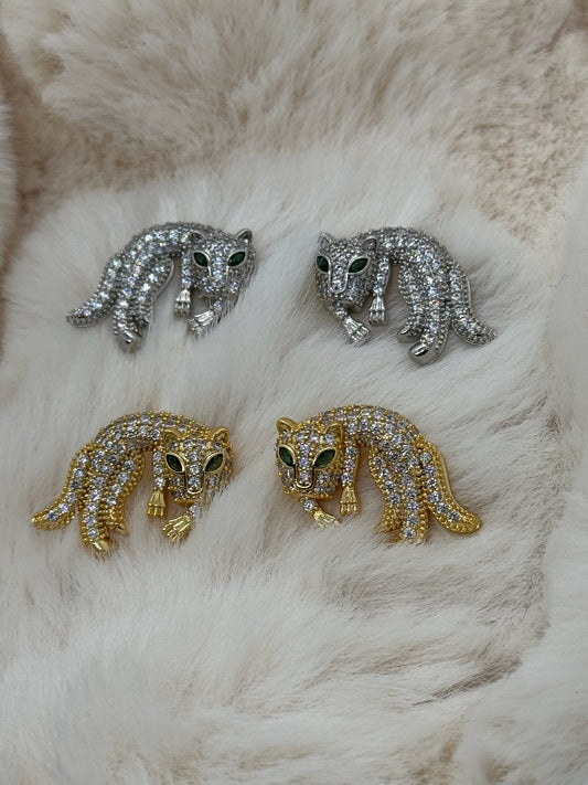 Fierce Elegance Tiger Earrings