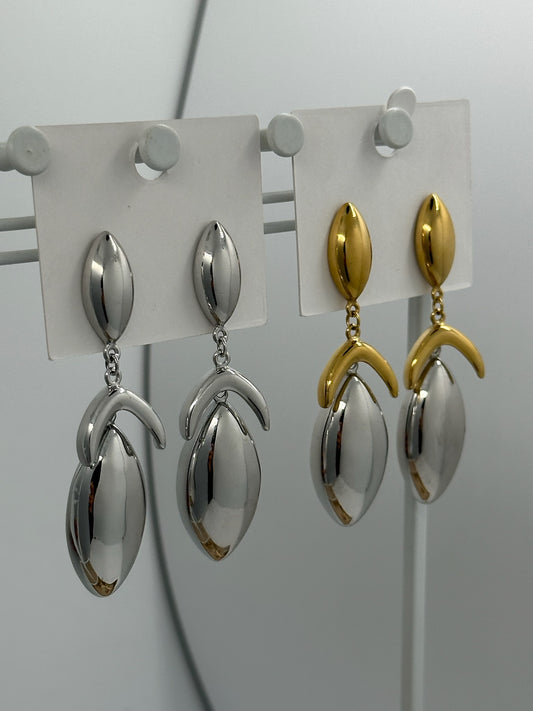 Luxe Leaf Drop Earrings